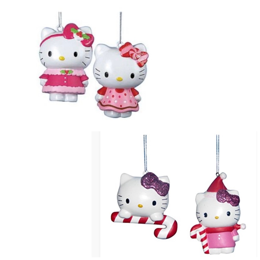 Pink Hello Kitty Christmas Ornaments